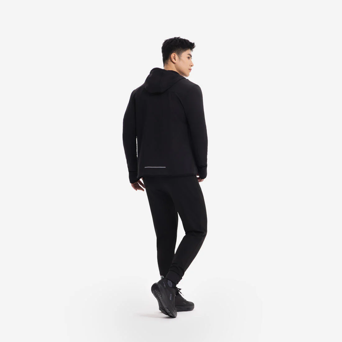 KIPRUN Run 100 Men's Warm Running Trousers - Black - Image 2