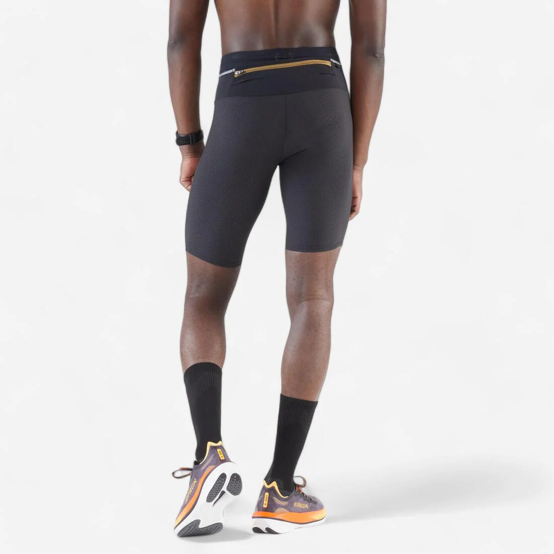 Men's Long Distance Running/Trail Tight Shorts - KIPRUN Run 900 Ultra - Black - Image 2