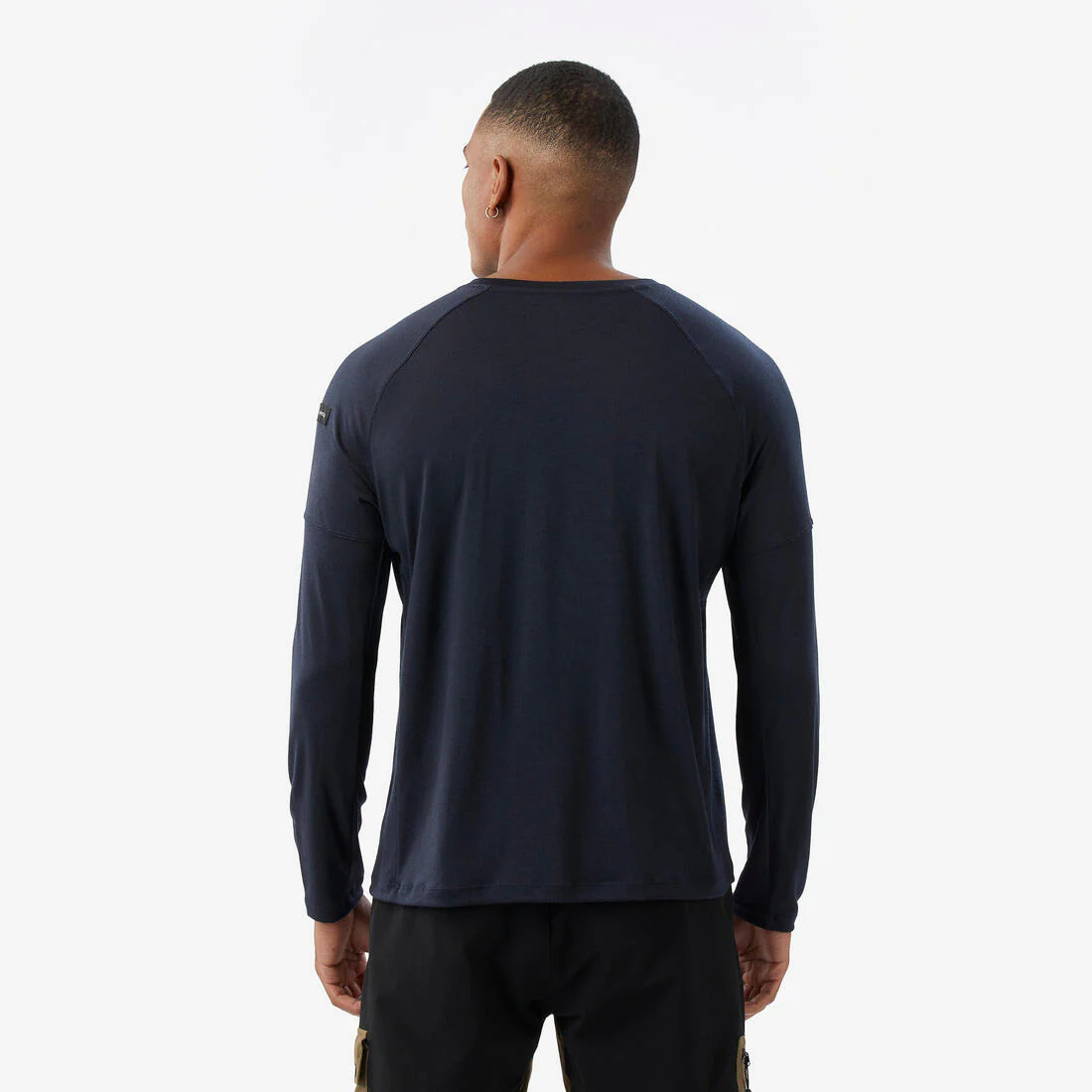Men's long-sleeved t-shirt, Merino Resist navy blue - Image 4