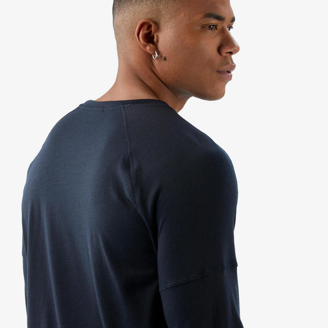 Men's long-sleeved t-shirt, Merino Resist navy blue - Image 5