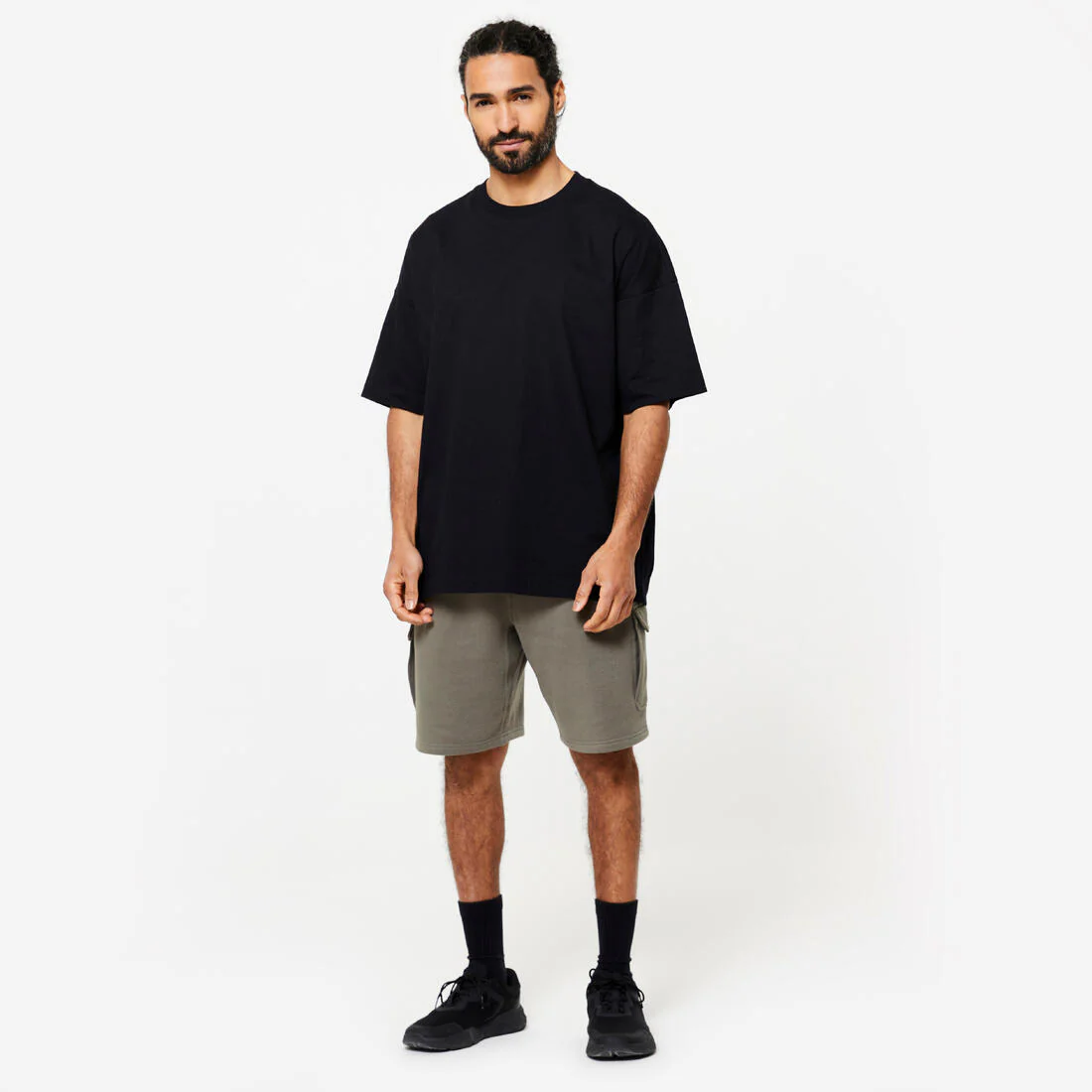Men's Loose-Fit Fitness T-Shirt 520 - Black - Image 2
