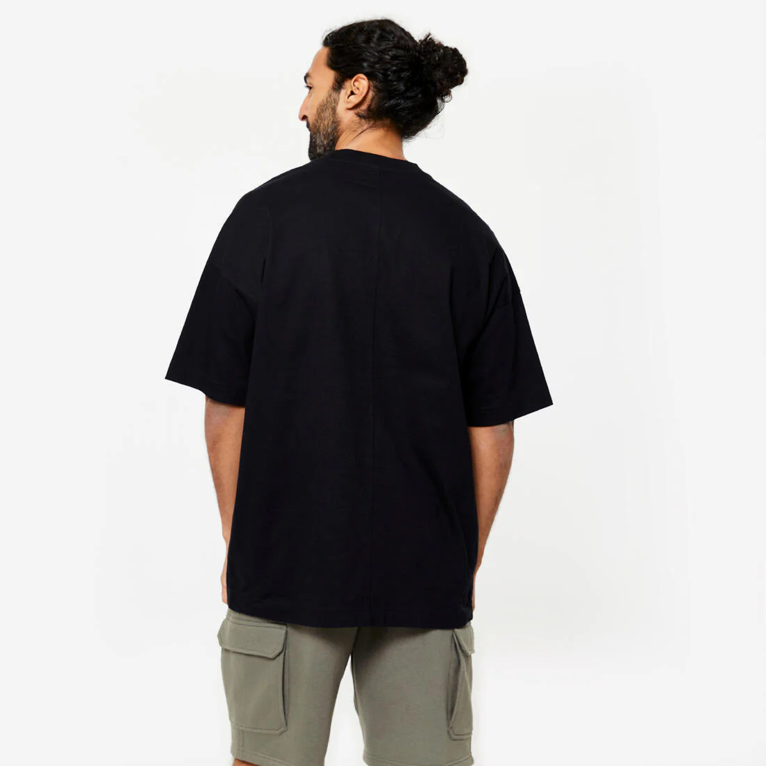 Men's Loose-Fit Fitness T-Shirt 520 - Black - Image 4