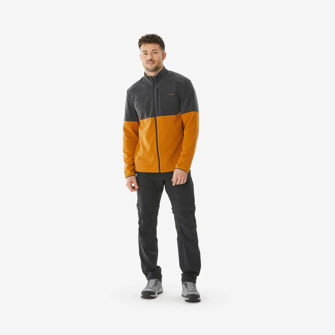 Men’s mountain hiking fleece jacket, MH500 Full Zip - Image 3