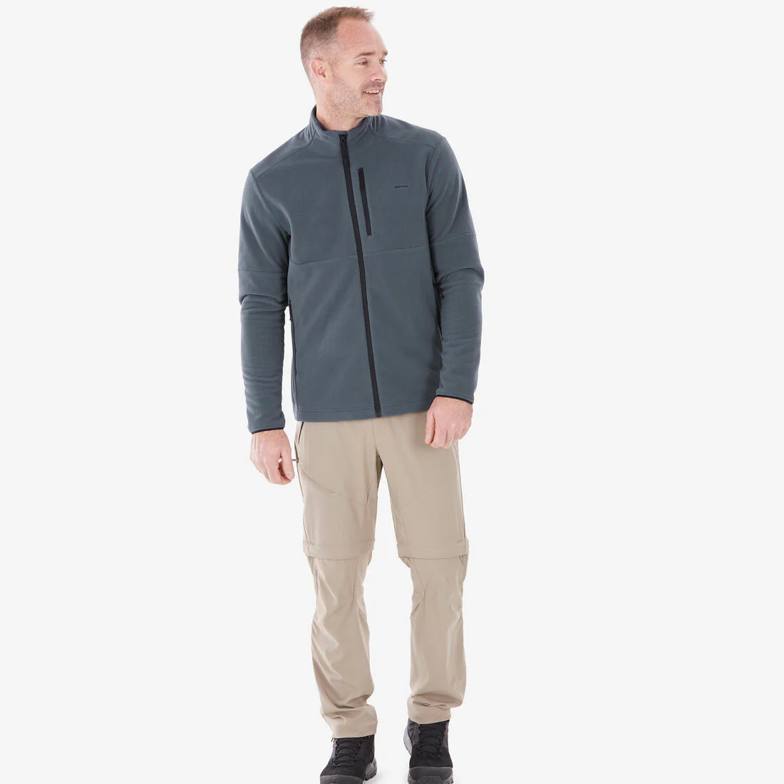 Men’s mountain hiking fleece jacket, MH500 Full Zip - Image 4