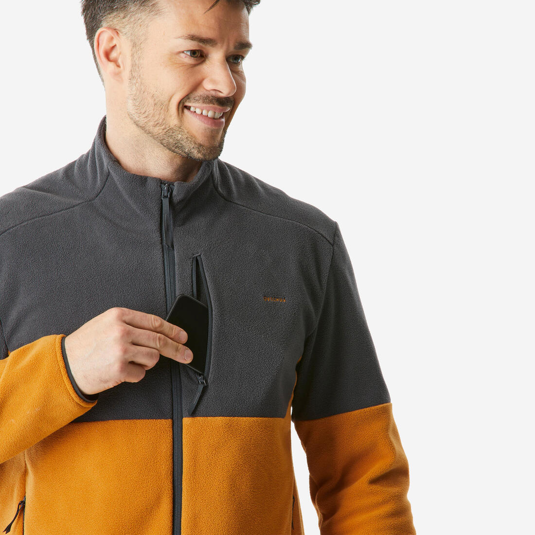 Men’s mountain hiking fleece jacket, MH500 Full Zip - Image 7