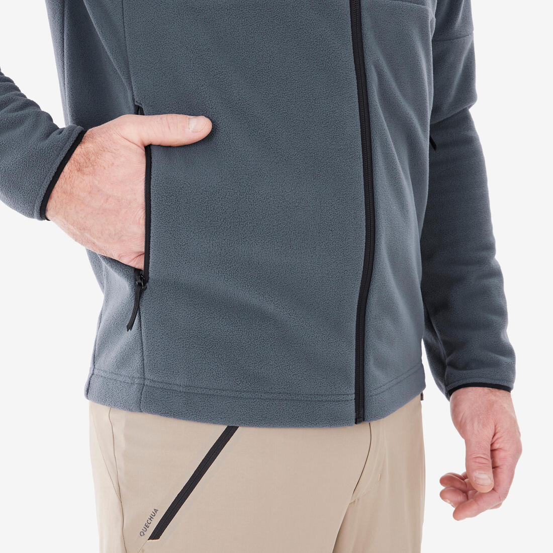 Men’s mountain hiking fleece jacket, MH500 Full Zip - Image 8