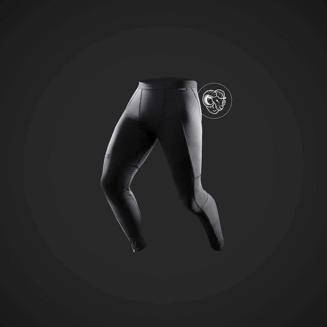 Men's Mountain Trekking Merino Wool Base Layer Tights / Leggings - MT500 - Image 9