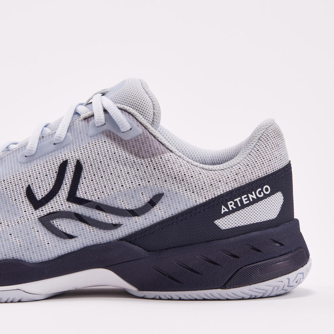 Men's Multicourt Tennis Shoes - Light Grey/Blue - Image 8