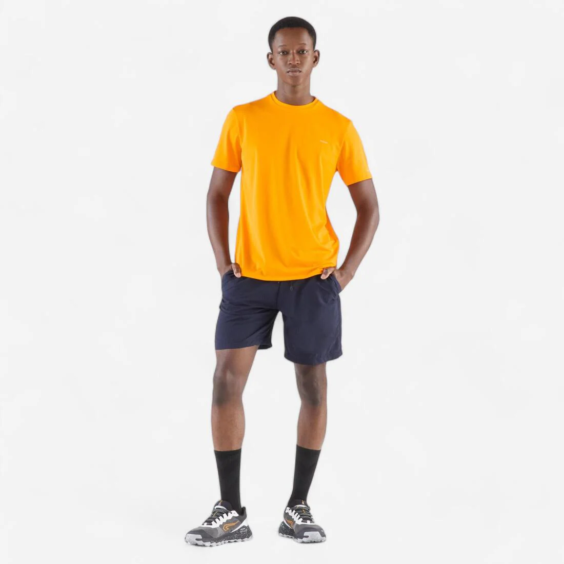 Men's Running Breathable T-shirt KIPRUN Run 500 Dry-yellow lemon - Image 41