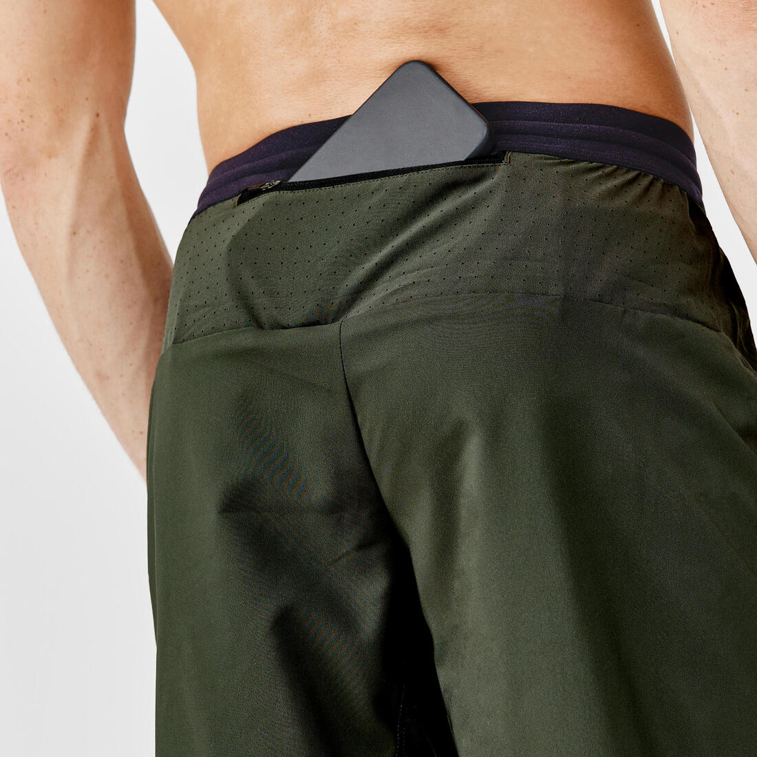 Men's Running Shorts Black - Run 500 Dry - Image 10