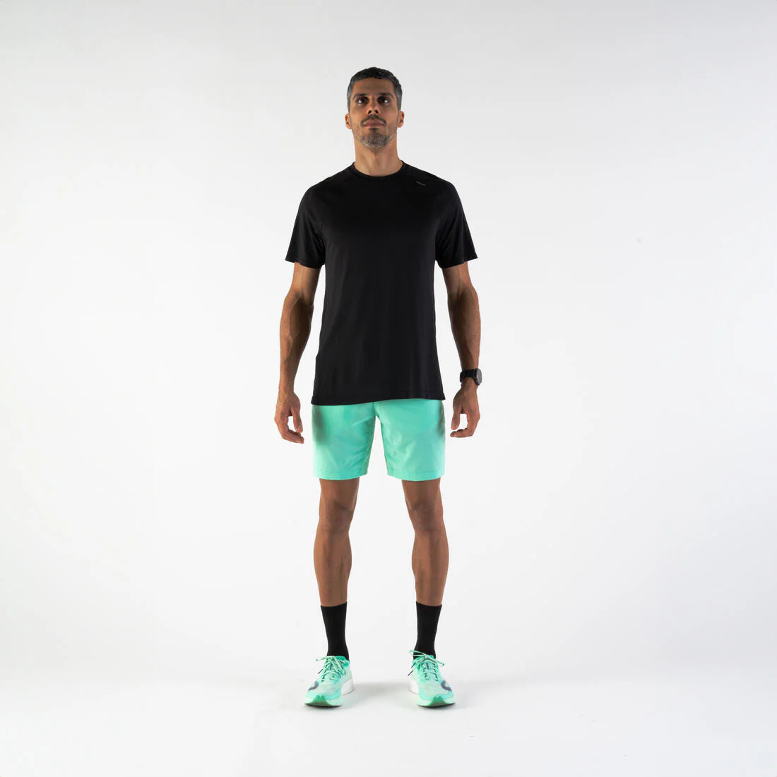 Men's Running Shorts Black - Run 500 Dry - Image 8