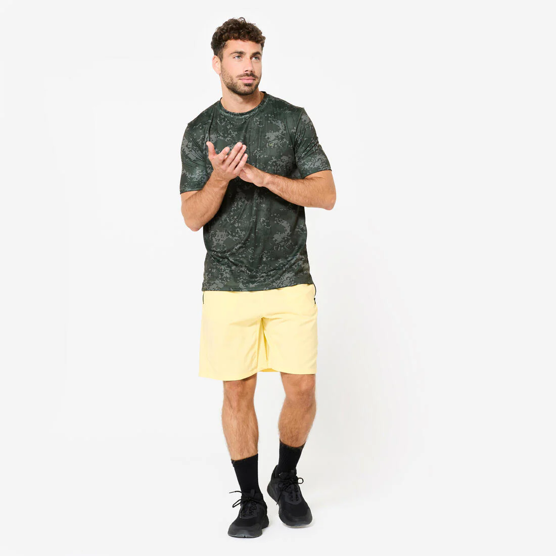 Men's Short-Sleeved Crew Neck Breathable Fitness T-Shirt - Image 24