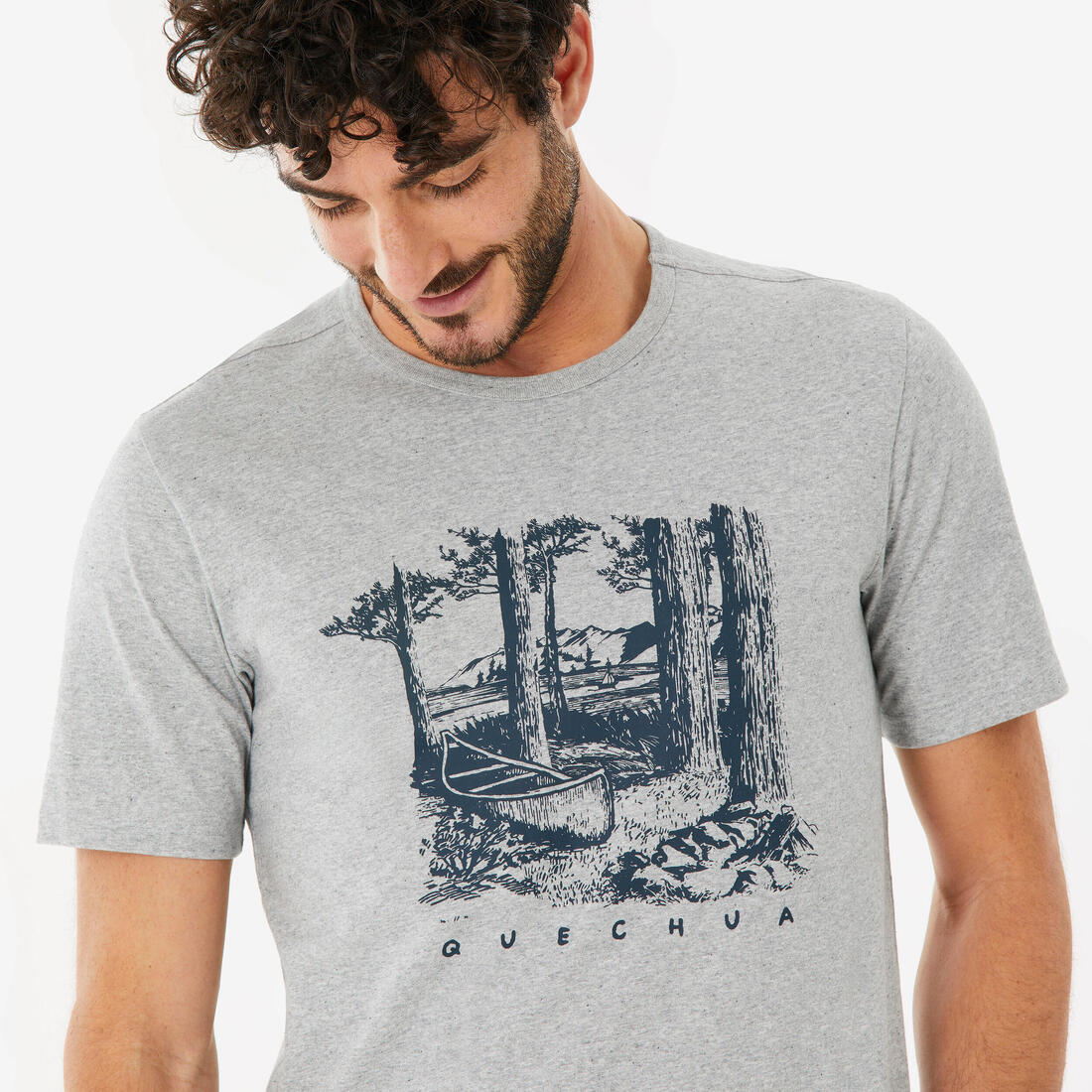 Men’s short-sleeved hiking T-shirt NH100 - Image 12