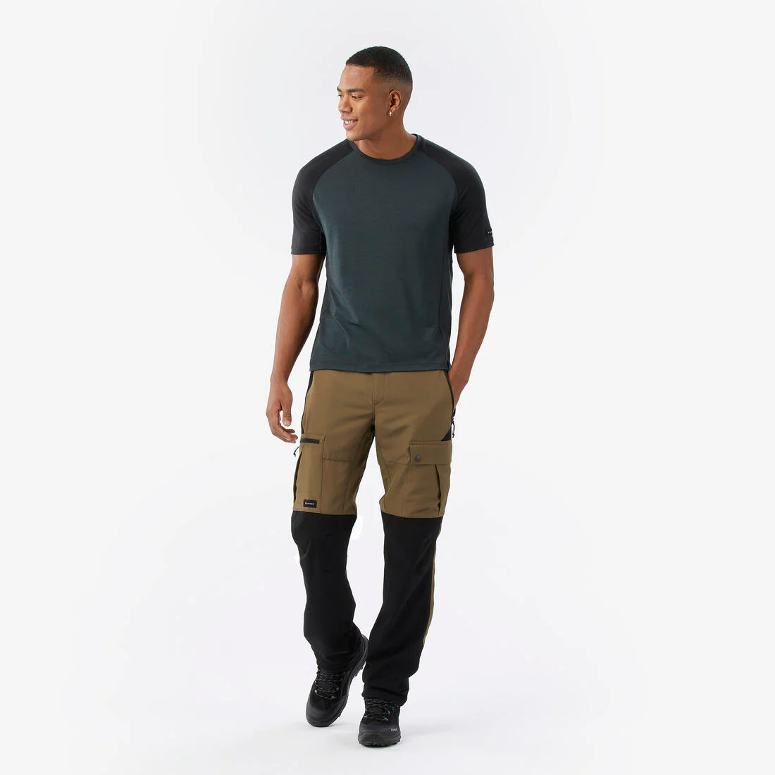Men’s short-sleeved Merino wool T-shirt, Merino Resist - Grey - Image 2