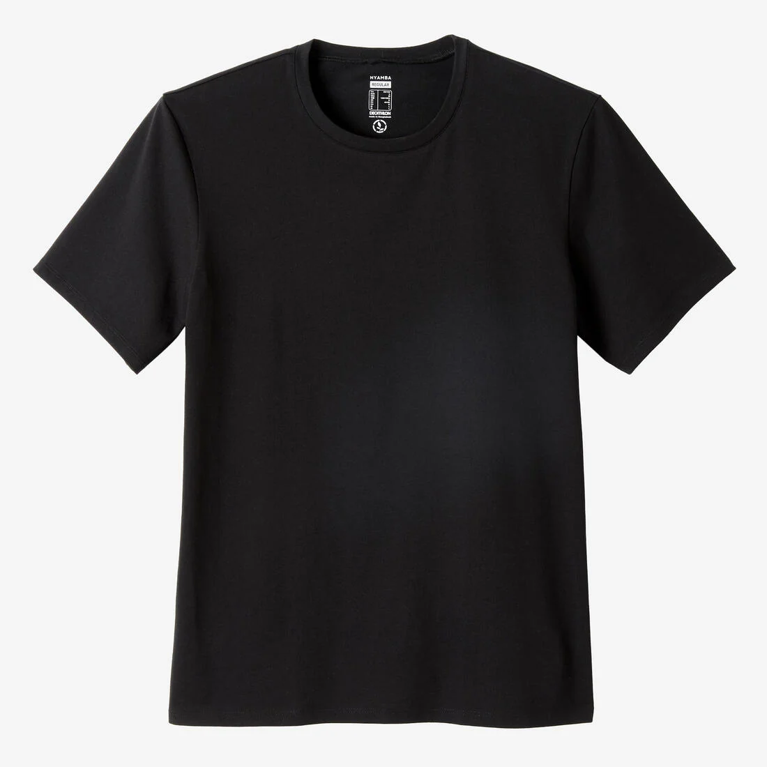 Men's Short-Sleeved Straight-Cut Crew Neck Cotton Fitness T-Shirt 500 Garnet - Image 10