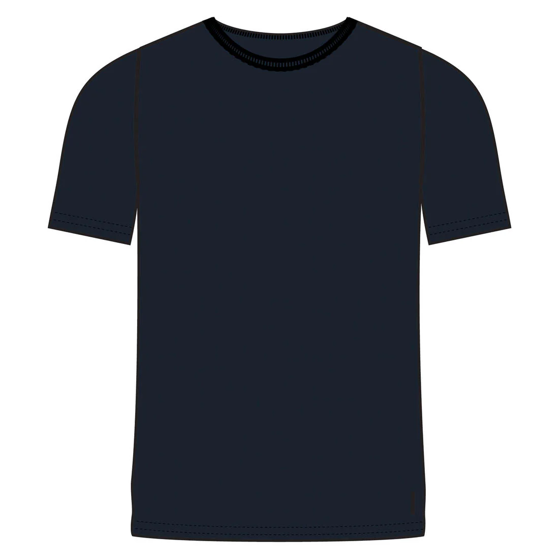 Men's Short-Sleeved Straight-Cut Crew Neck Cotton Fitness T-Shirt 500 Garnet - Image 54