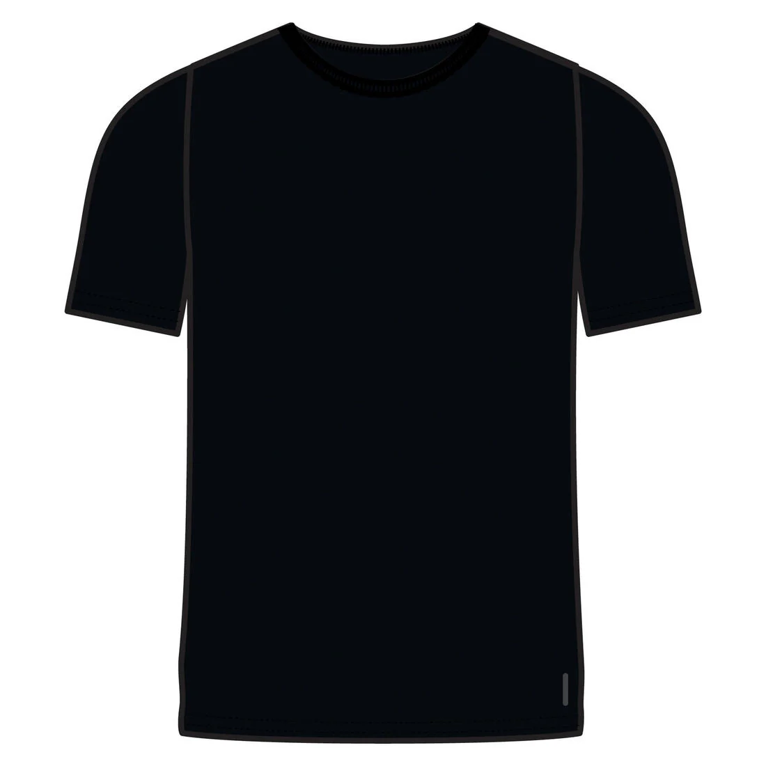 Men's Short-Sleeved Straight-Cut Crew Neck Cotton Fitness T-Shirt 500 Garnet - Image 55