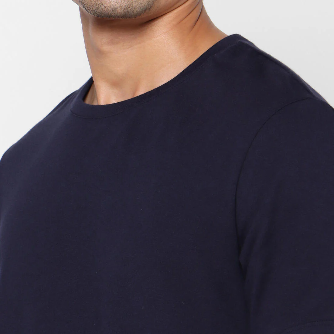 Men's Short-Sleeved Straight-Cut Crew Neck Cotton Fitness T-Shirt 500 Garnet - Image 7