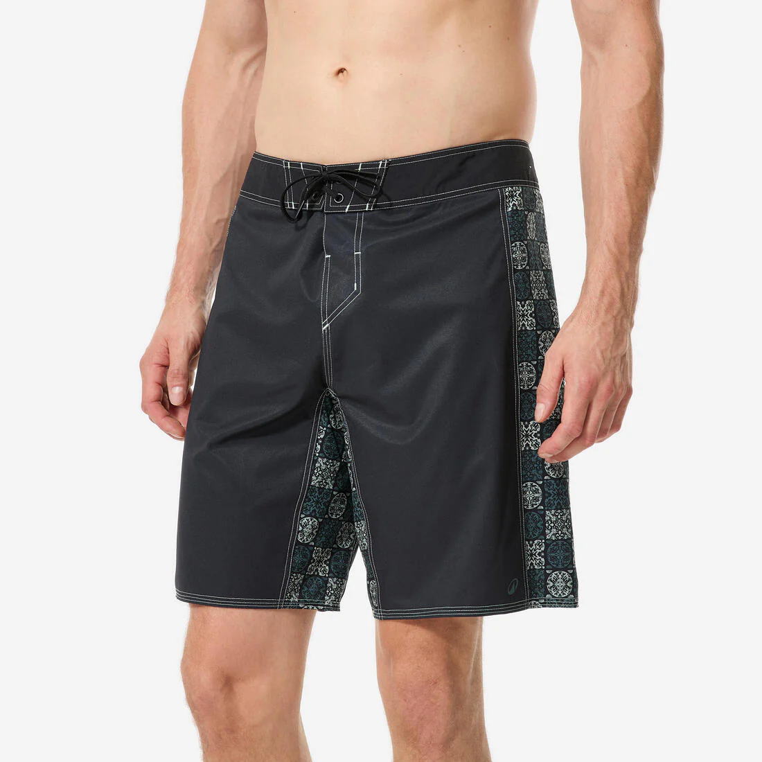 Men’s surfing boardshorts long swim shorts 19”, 500 Arch alex