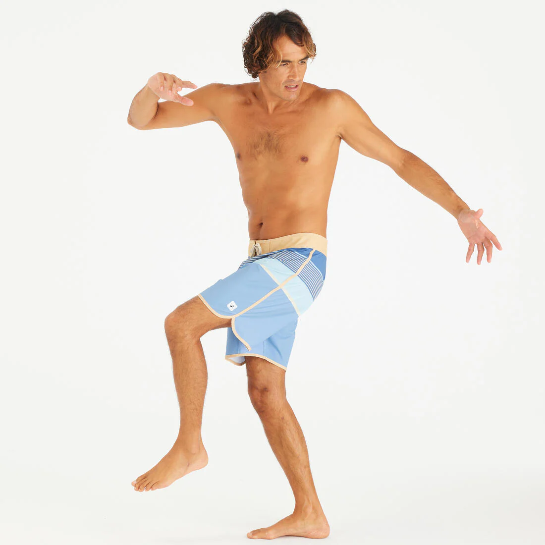 Men’s surfing boardshorts mid-length surf shorts 18”, 500 Marin - Image 12