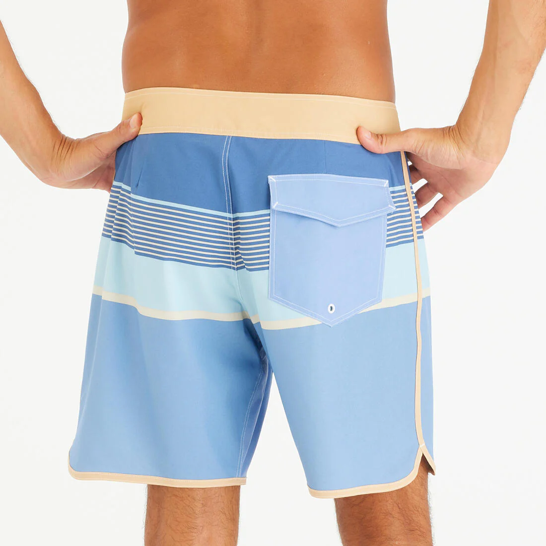 Men’s surfing boardshorts mid-length surf shorts 18”, 500 Marin - Image 35
