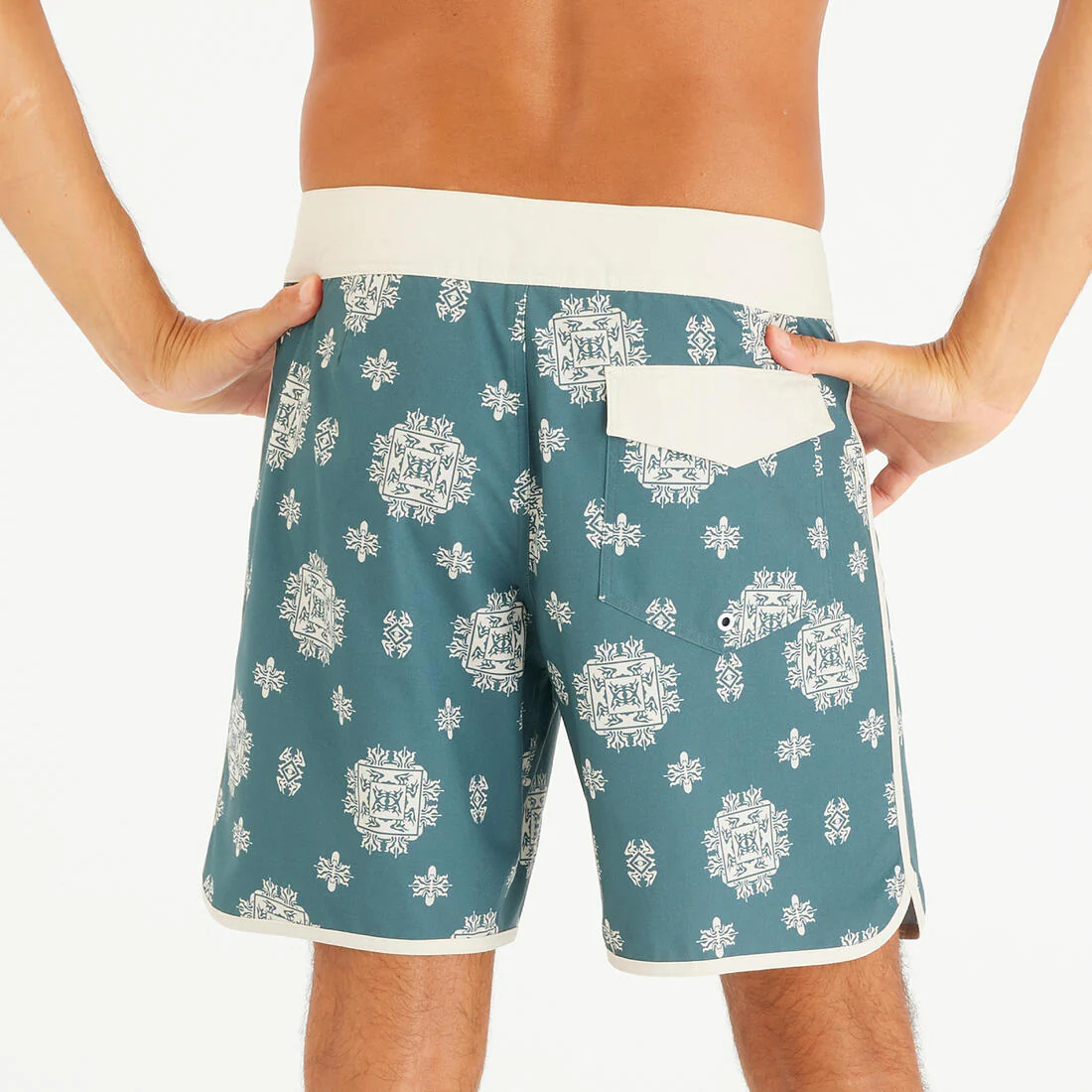 Men’s surfing boardshorts mid-length surf shorts 18”, 500 Marin - Image 37
