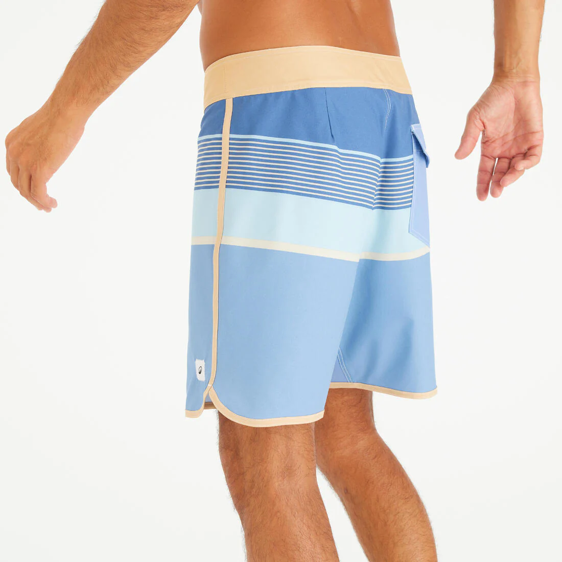 Men’s surfing boardshorts mid-length surf shorts 18”, 500 Marin - Image 40