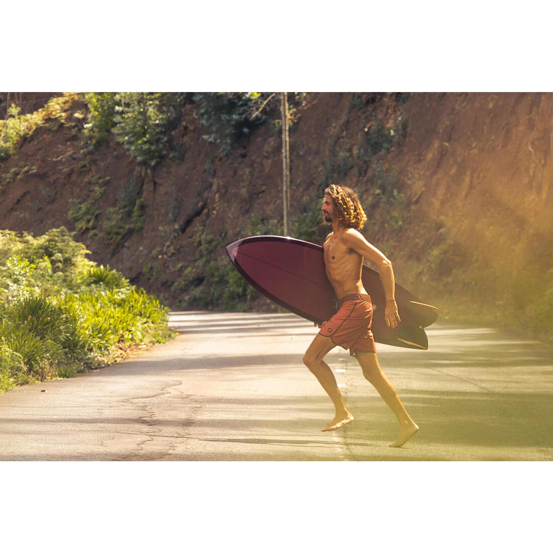 Men’s surfing boardshorts mid-length surf shorts 18”, 500 Marin - Image 49