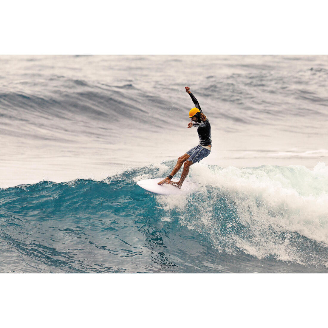 Men’s surfing boardshorts mid-length surf shorts 18”, 500 Marin - Image 50