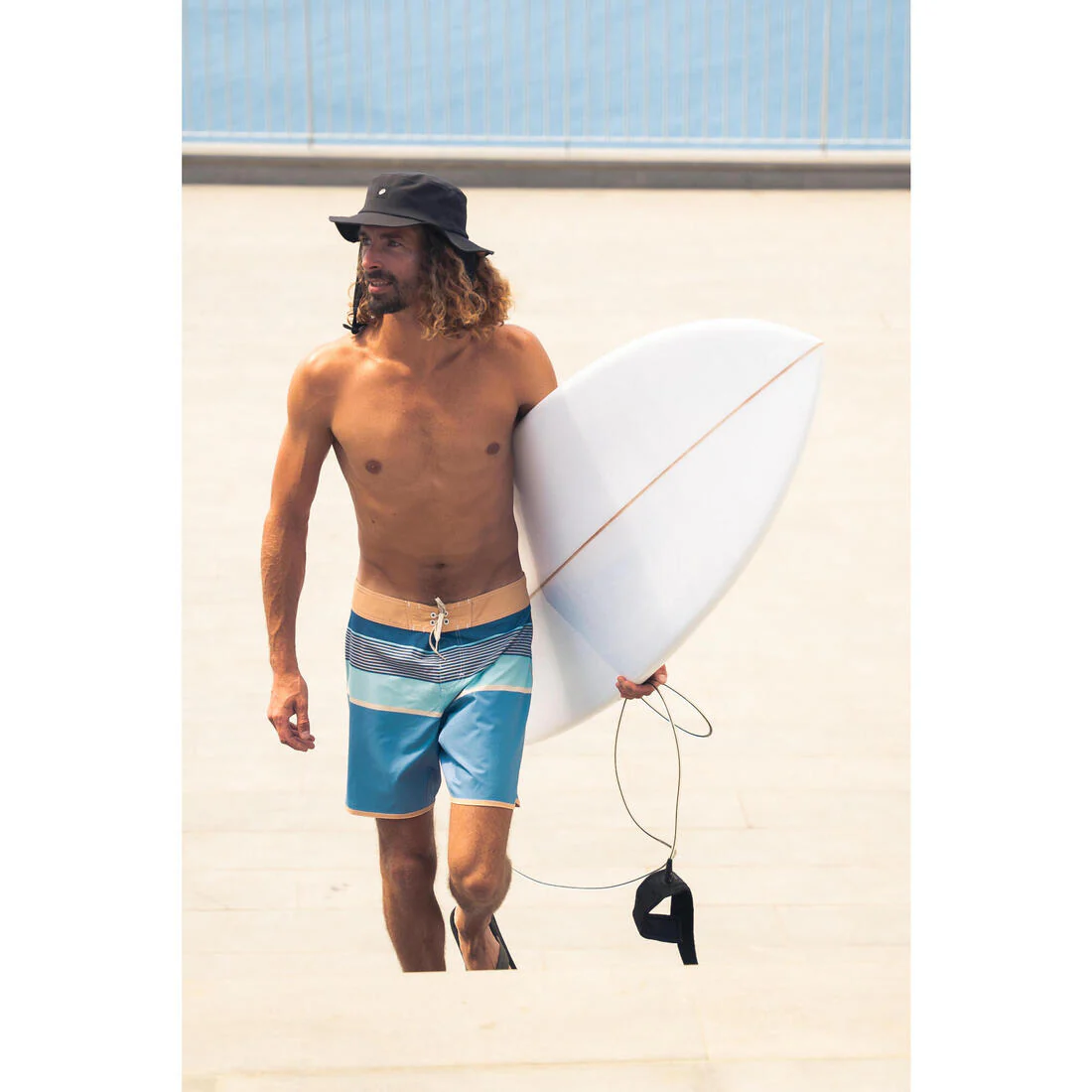 Men’s surfing boardshorts mid-length surf shorts 18”, 500 Marin - Image 58