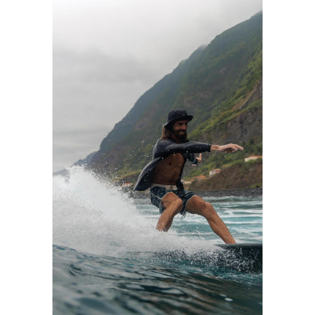 Men’s surfing boardshorts mid-length surf shorts 18”, 500 Marin - Image 62