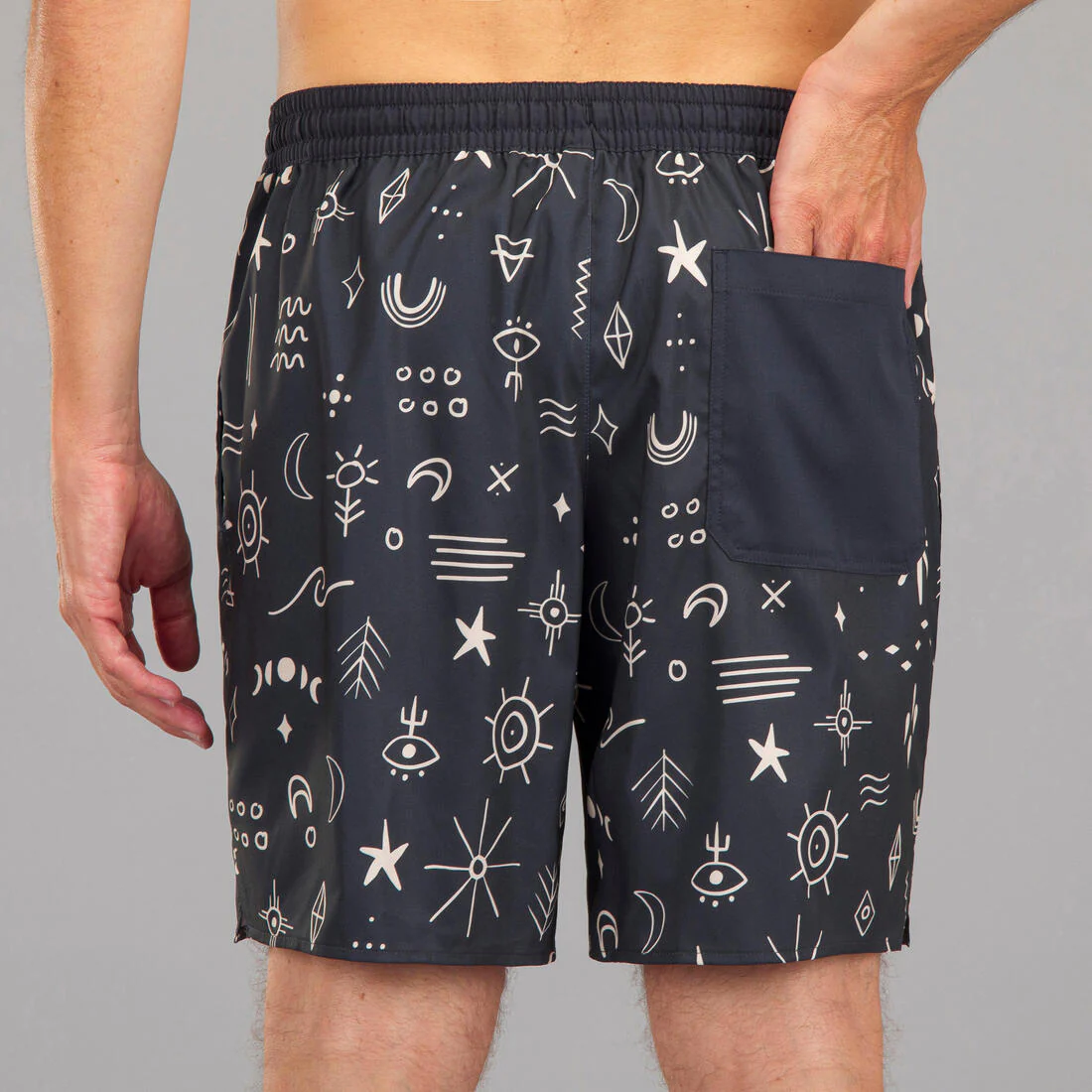 Men’s surfing boardshorts mid-length swim shorts 18”, 100 - Image 18