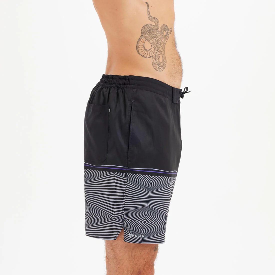 Men’s surfing boardshorts mid-length swim shorts 18”, 100 - Image 30