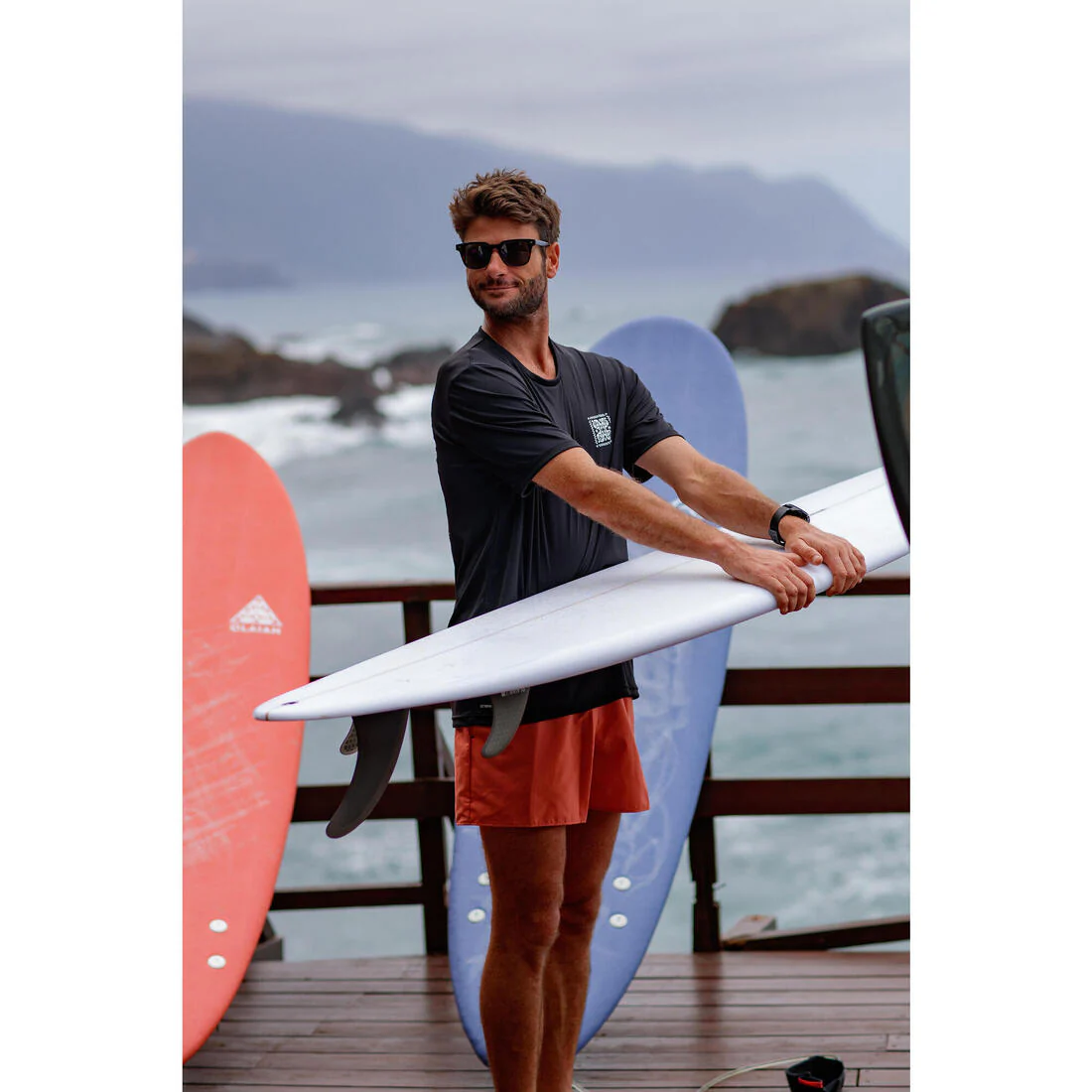 Men’s surfing boardshorts swim shorts, Hendaia pockets - Image 40