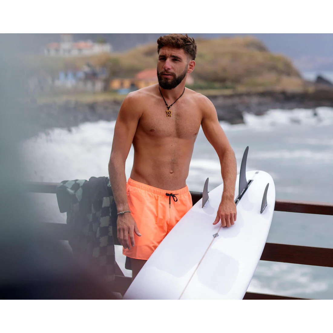 Men’s surfing boardshorts swim shorts, Hendaia pockets - Image 42