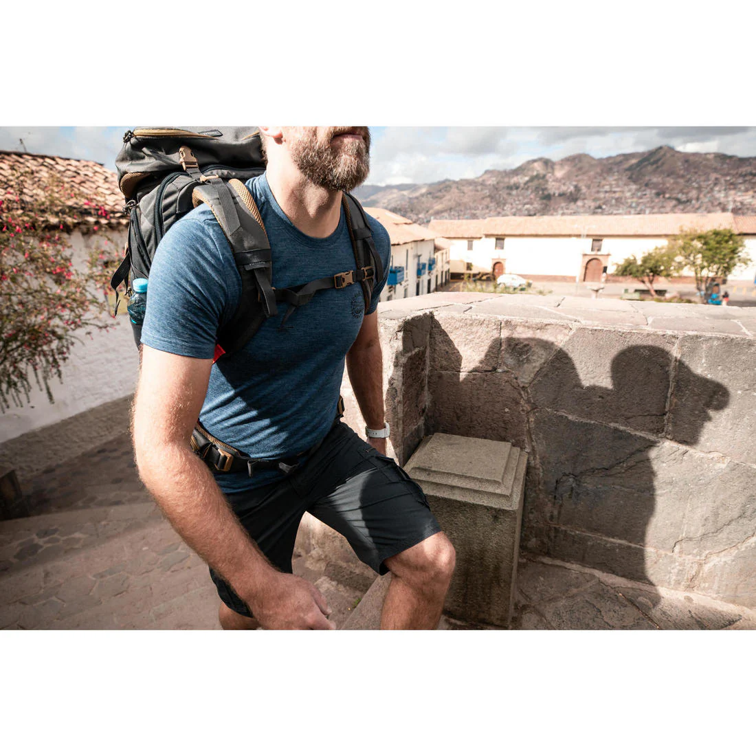 Men's Travel Trekking Cargo Shorts - TRAVEL 500 - Image 31