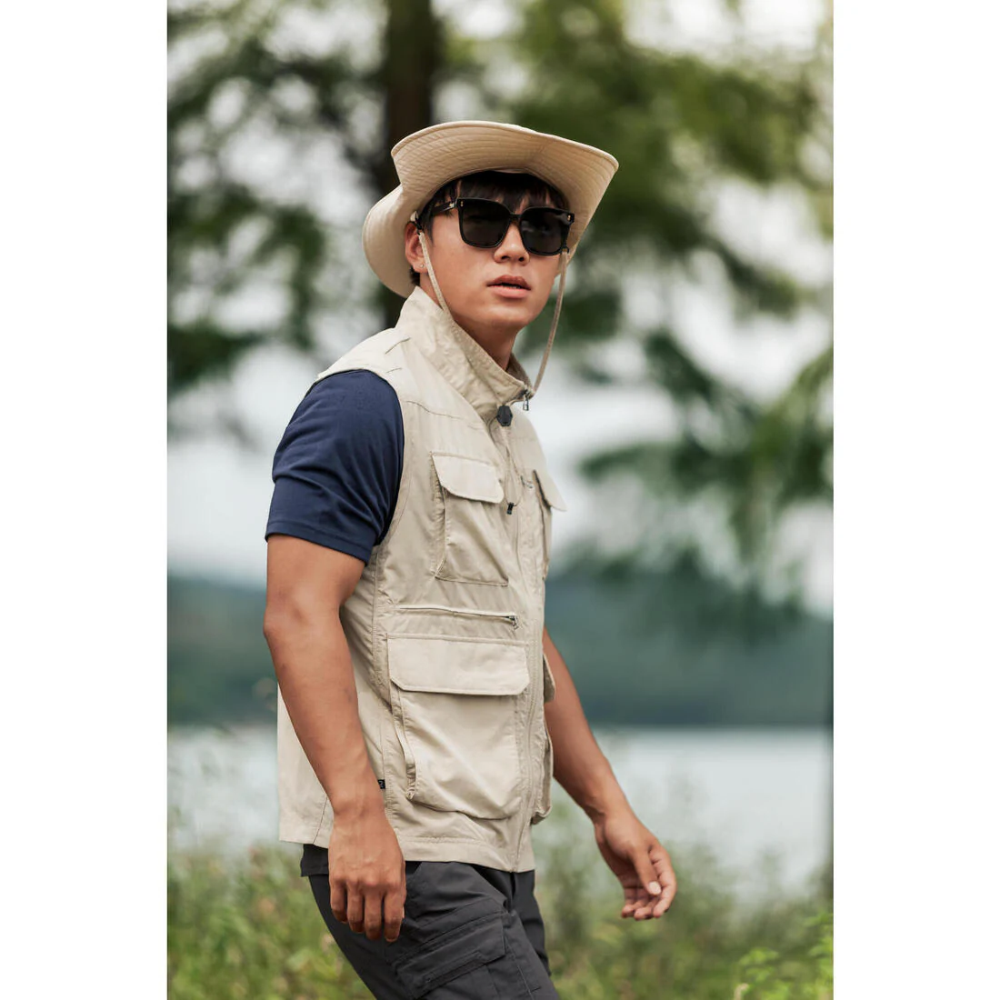 Men's Travel Trekking Cargo Shorts - TRAVEL 500 - Image 37