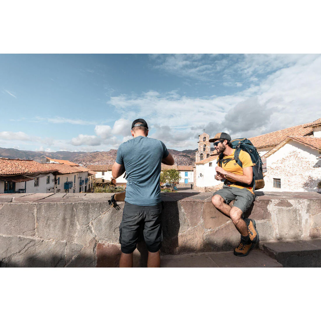 Men's Travel Trekking Cargo Shorts - TRAVEL 500 - Image 41