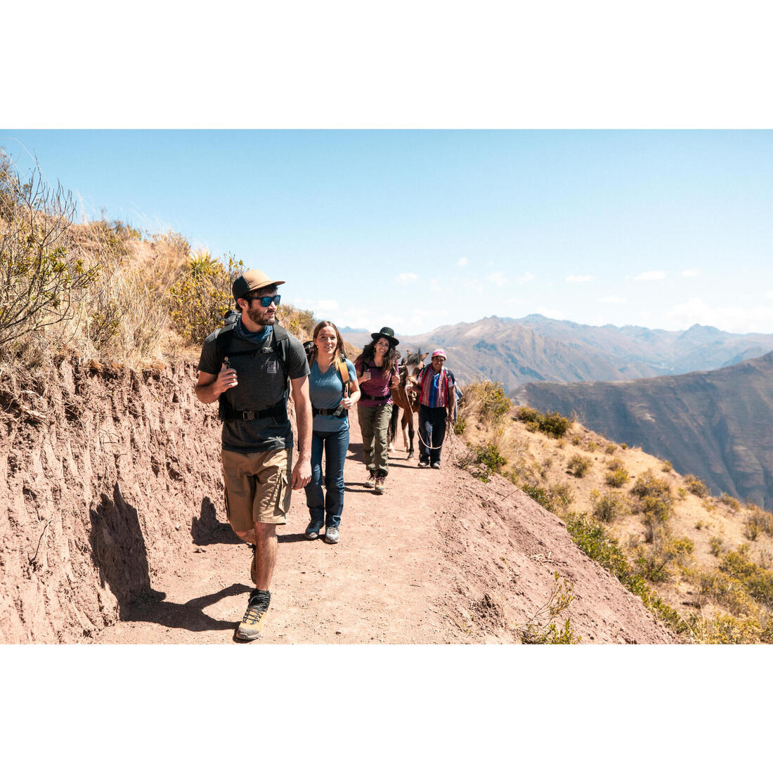 Men's Travel Trekking Cargo Shorts - TRAVEL 500 - Image 45