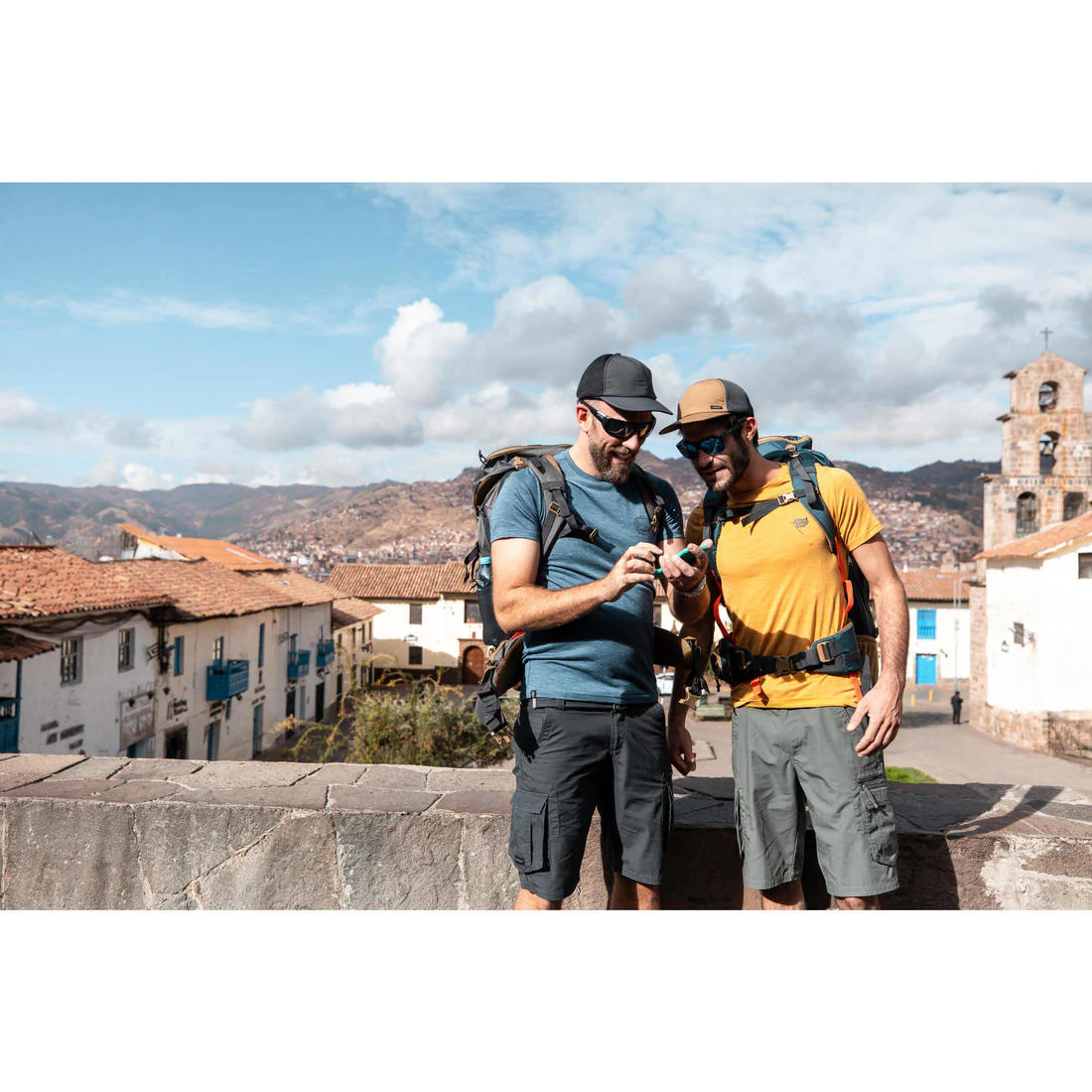 Men's Travel Trekking Cargo Shorts - TRAVEL 500 - Image 46