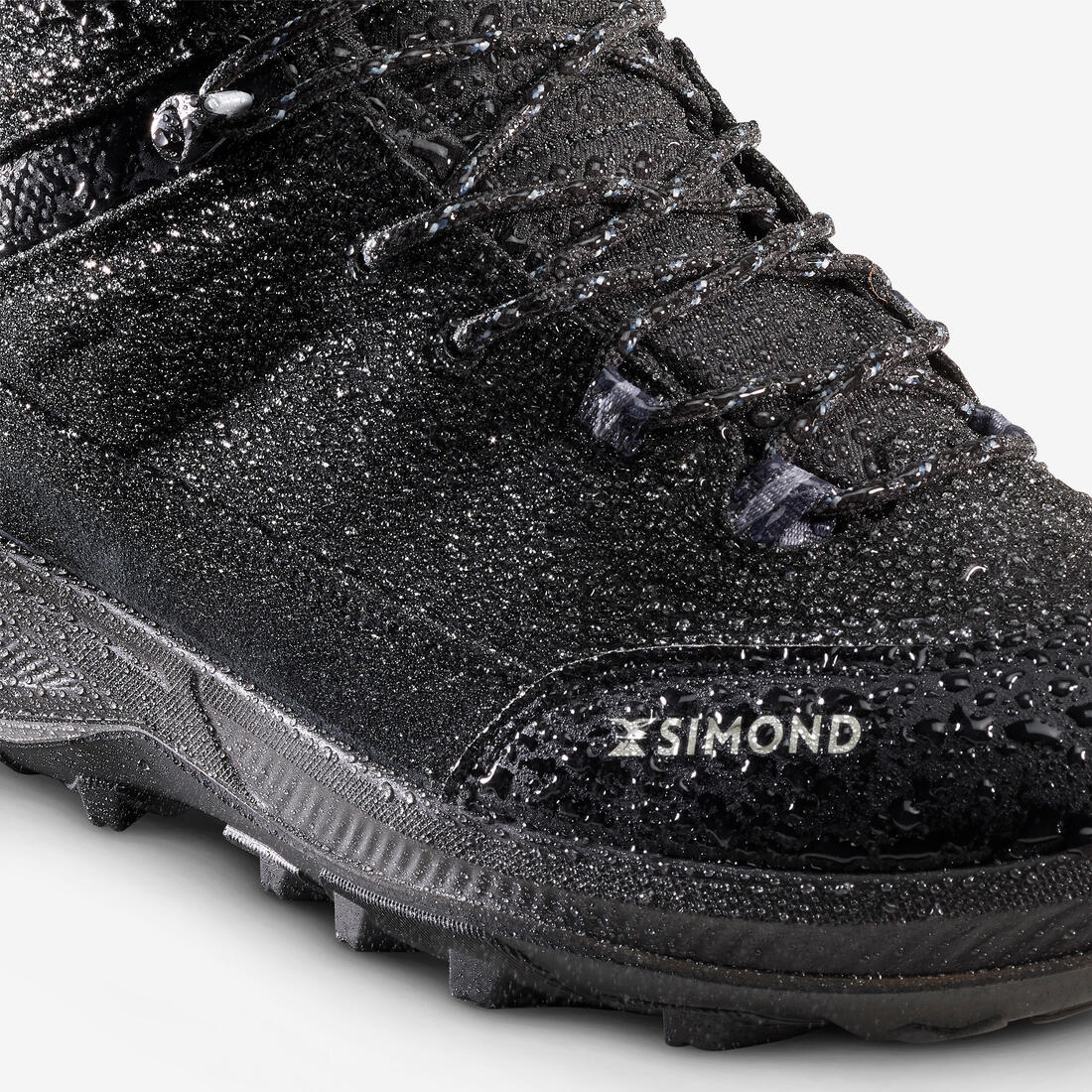 MEN's LEATHER HIGH TREKKING SHOES MT100 - Image 3