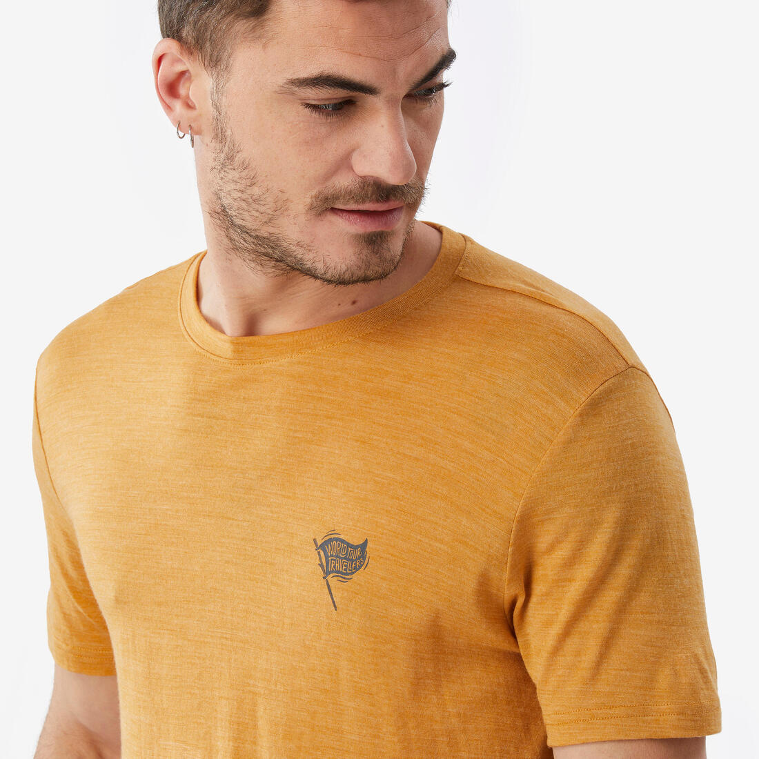 Men's trekking short-sleeved merino wool t-shirt Merino Fresh - Image 3