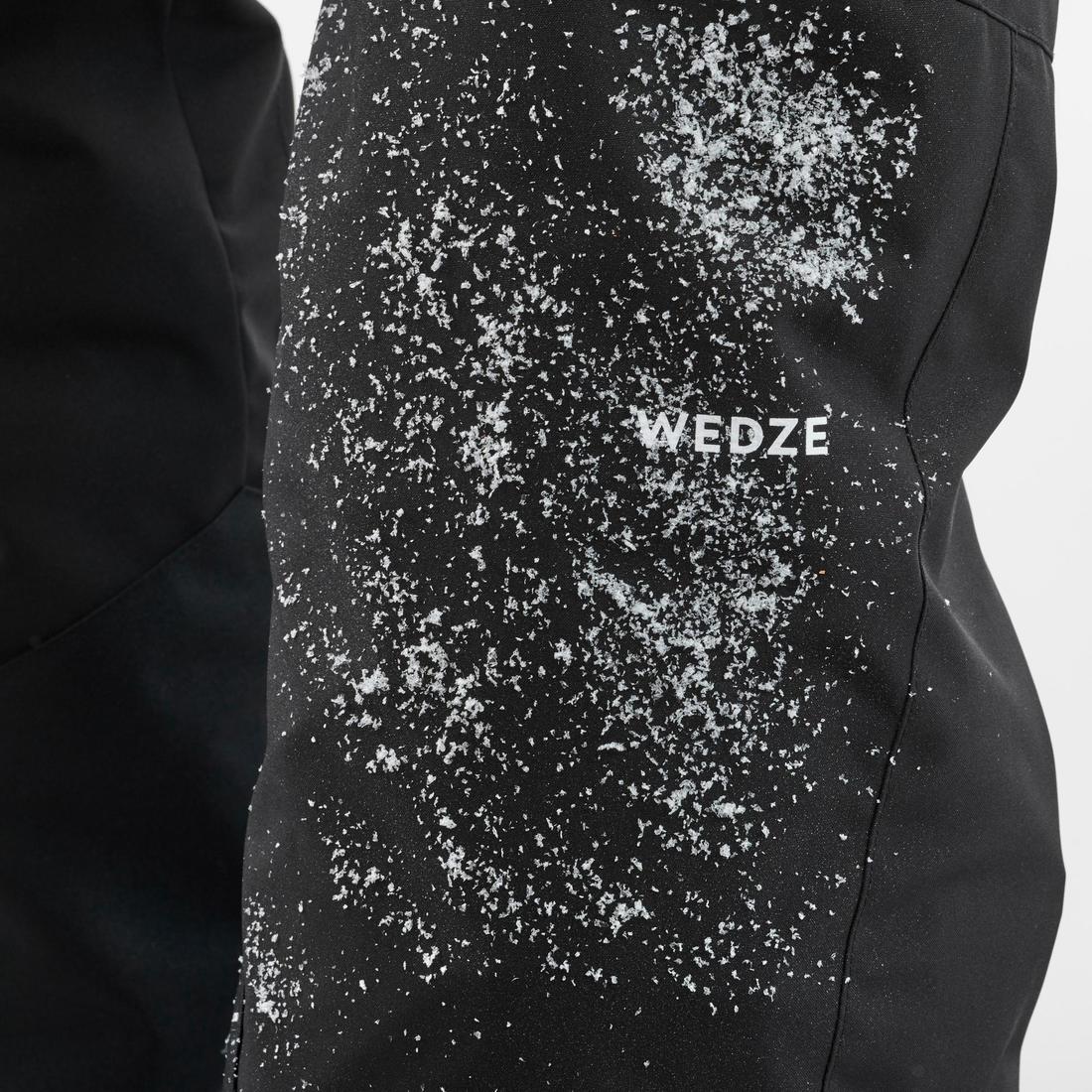 Men’s very warm and breathable  ski and snowboard trousers, 500 - Black - Image 10