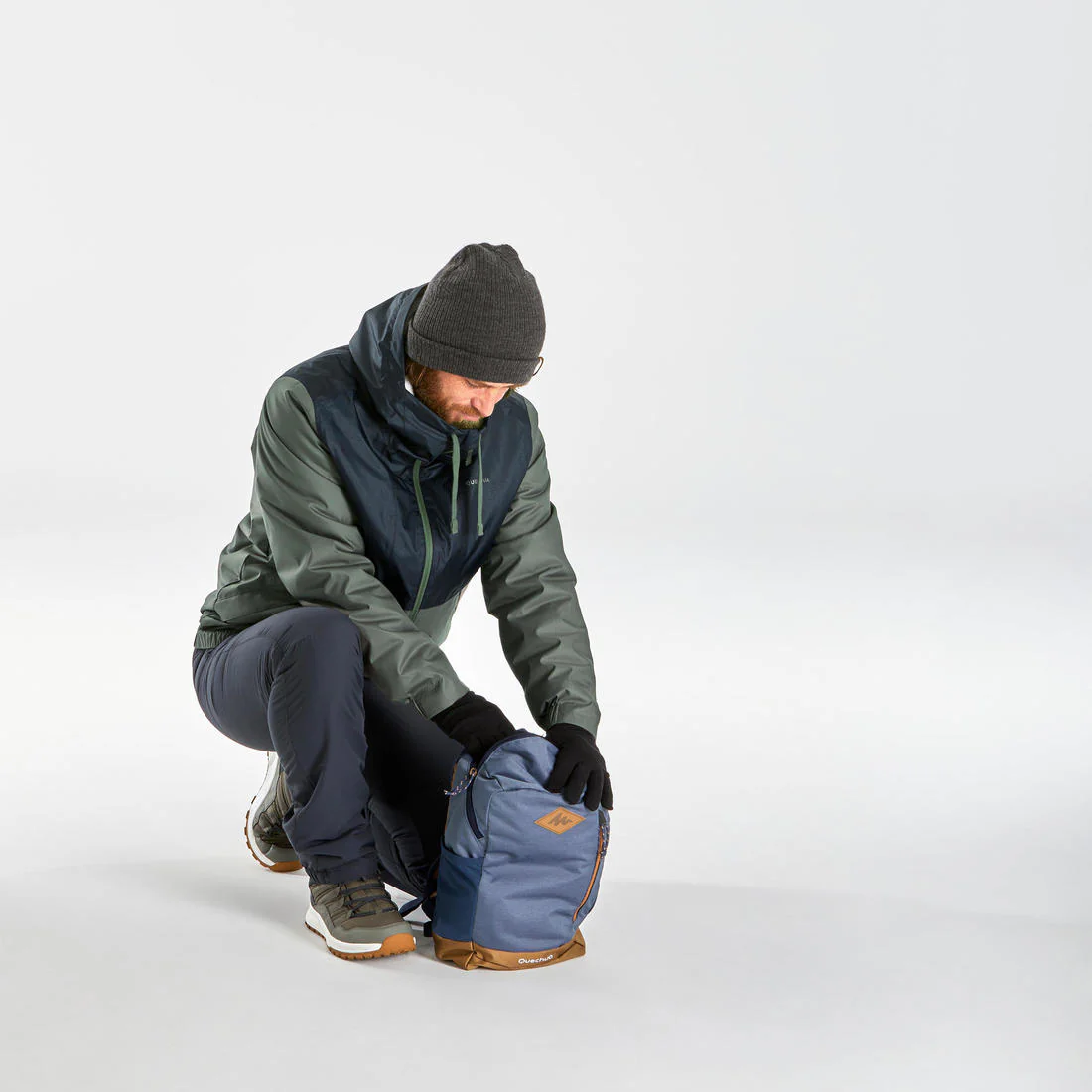 Men’s waterproof hiking jacket -5°C, NH100 - Image 14