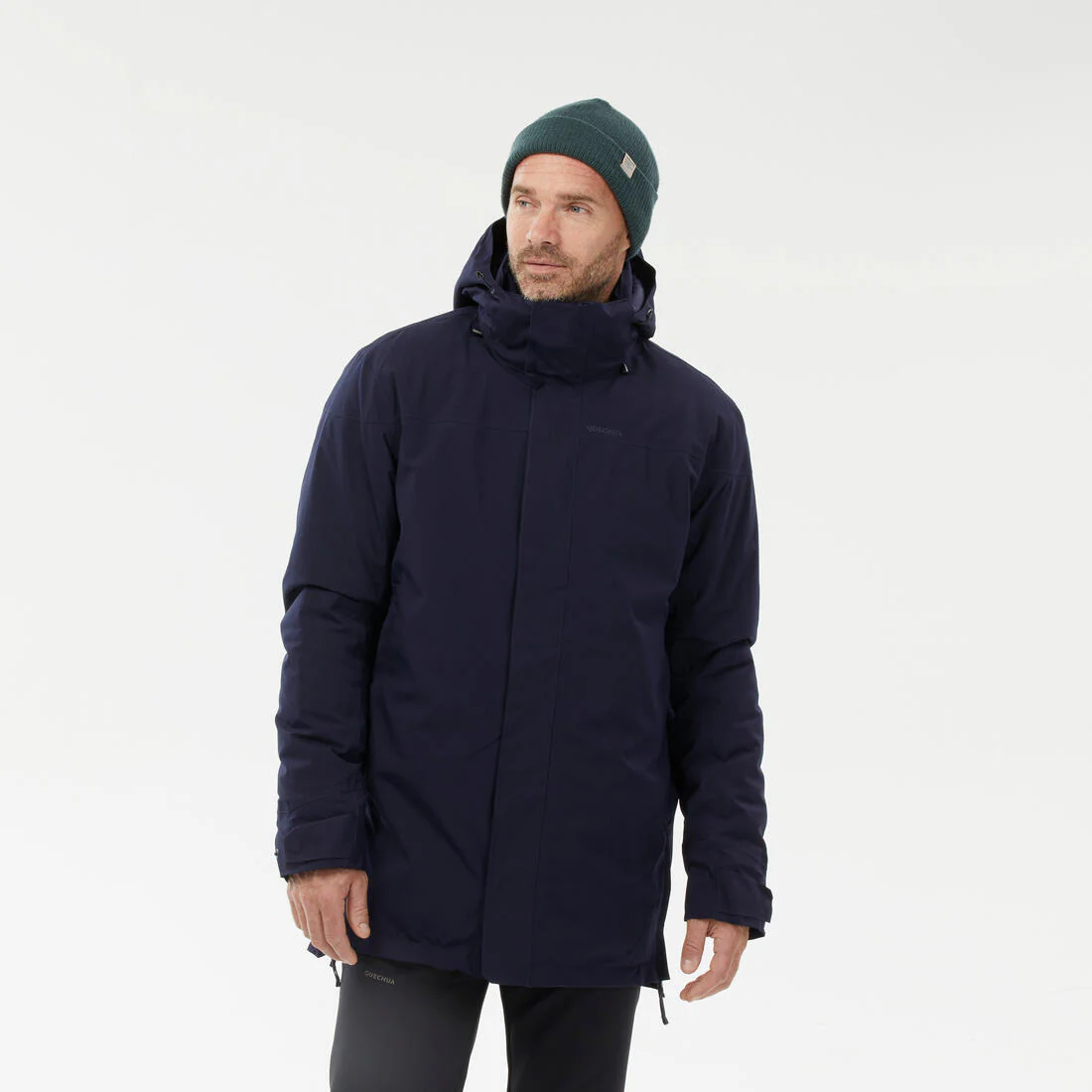 Men’s waterproof hiking parka -10°C, NH500 - Blue