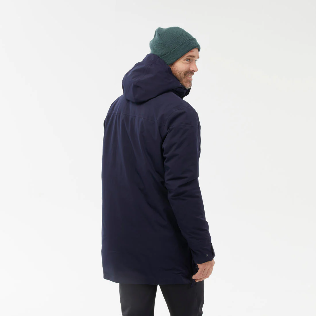 Men’s waterproof hiking parka -10°C, NH500 - Blue - Image 4