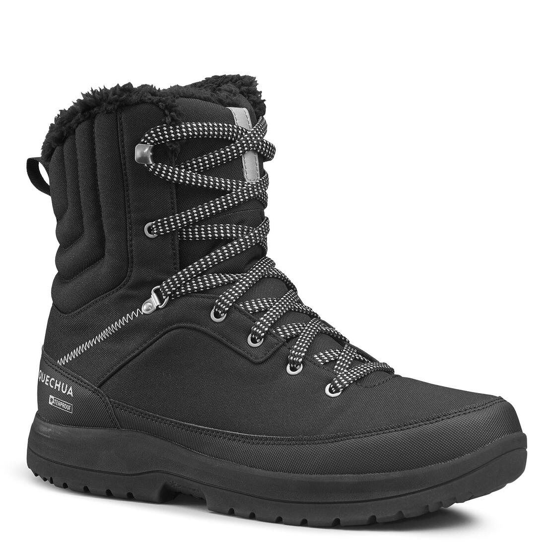 Men's Waterproof Snow Boots NH100 Black - Image 2