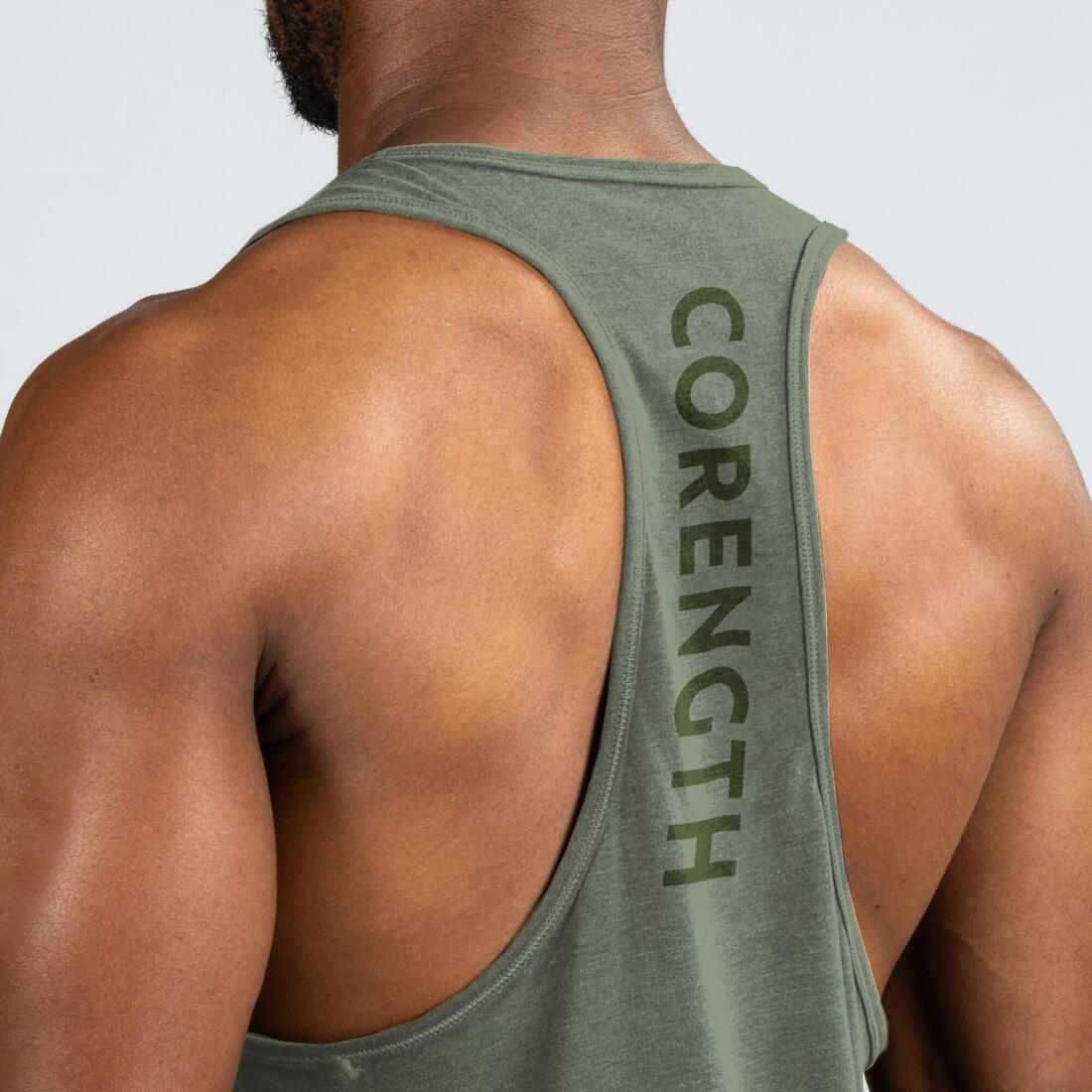 Men's Weight Training Muscle Back Stringer Tank Top - Image 18