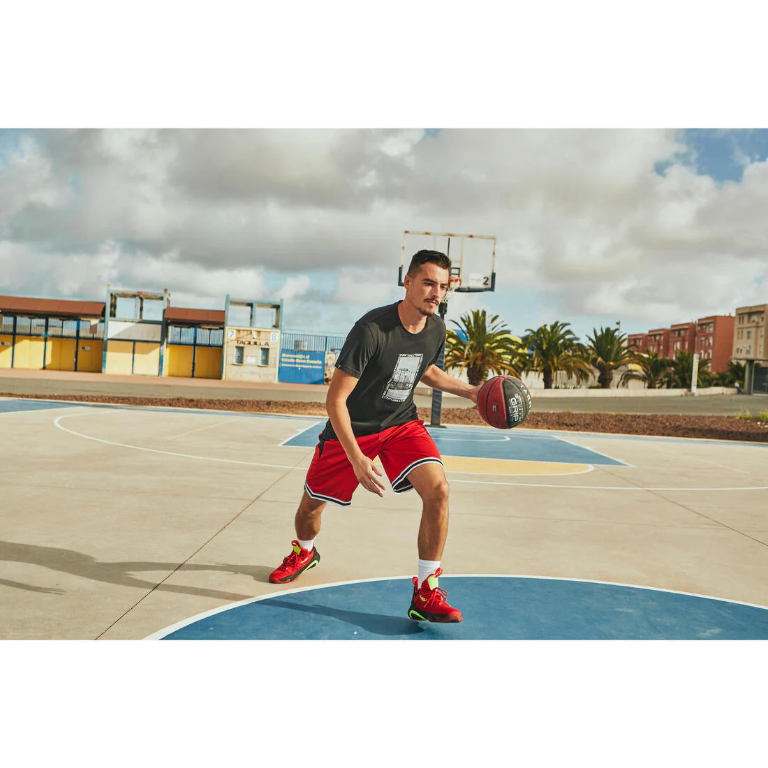 Men's/Women's Basketball Reversible Shorts SH500R - Image 21