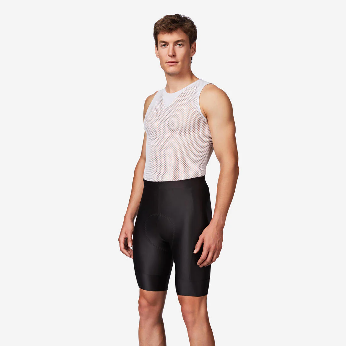Men's Road Cycling Bibless Shorts Essential - Black - Image 4